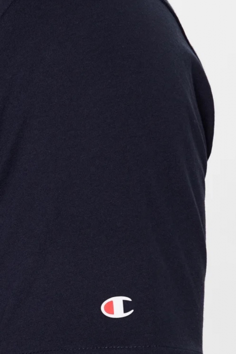 Tricou Barbati, Champion, Text, Albastru inchis, Bumbac, Logo [4]
