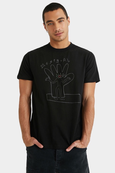 Tricou Bărbați, Desigual, Negru, Bumbac, Imprimeu [1]