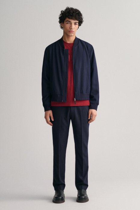 Tricou Barbati, Gant, Rosu de Burgundia, Logo Brodat [5]