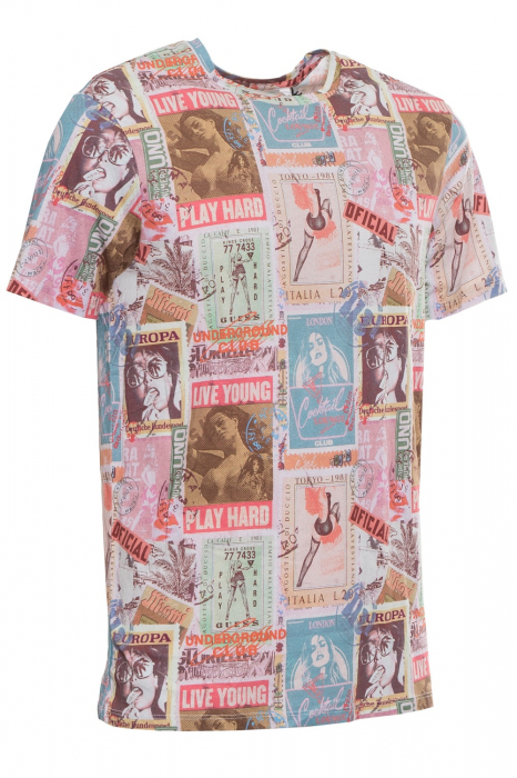 Tricou Barbati, Guess, Multicolor, Bumbac, M [5]