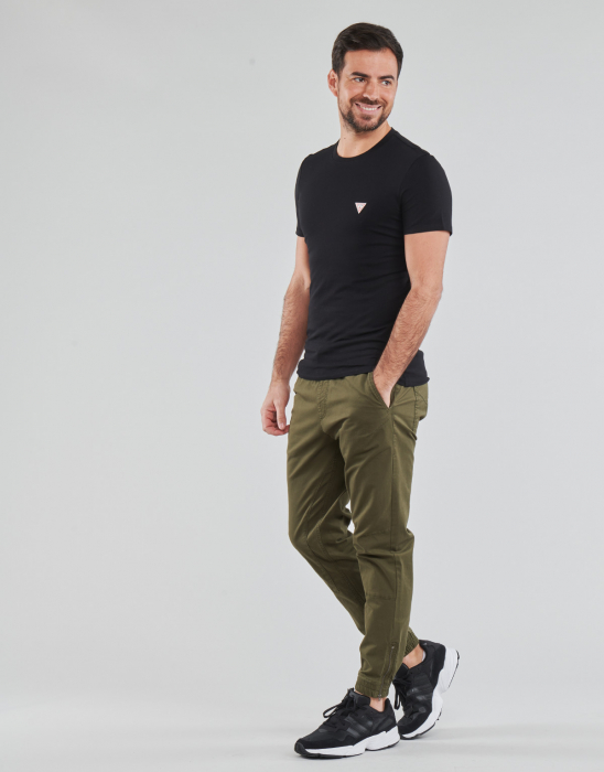 Tricou Barbati, Guess, Negru, Guler rotund, Bumbac, XL [4]