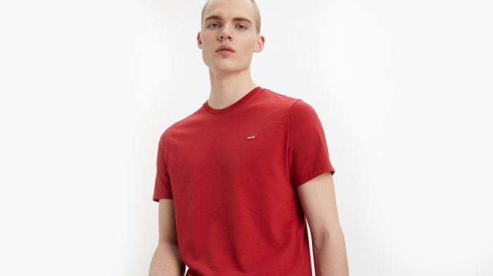 Tricou Bărbați, Levi's, Roșu, Bumbac, Logo Brodat [5]