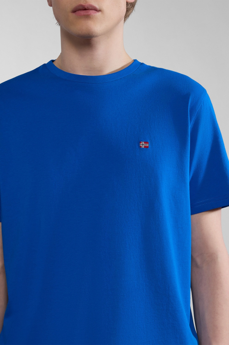 Tricou Barbati, Napapijri, Bumbac, Logo brodat, Decolteu la baza gâtului [3]