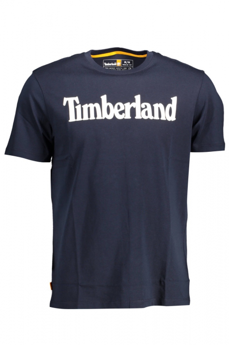 Tricou Barbati, Timberland, Logo linear, Albastru inchis, Bumbac, M [4]