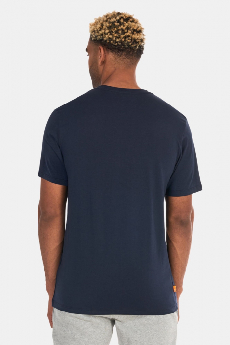 Tricou Barbati, Timberland, Logo linear, Albastru inchis, Bumbac, M [2]