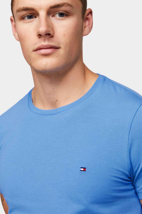 Tricou Barbati, Tommy Hilfiger, Albastru, Logo Brodat [4]