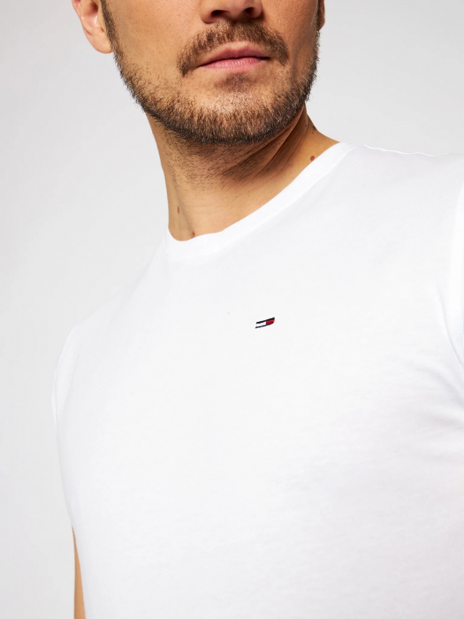 Tricou Barbati, Tommy Hilfiger, Logo brodat, Bumbac, Decolteu la baza gâtului [4]