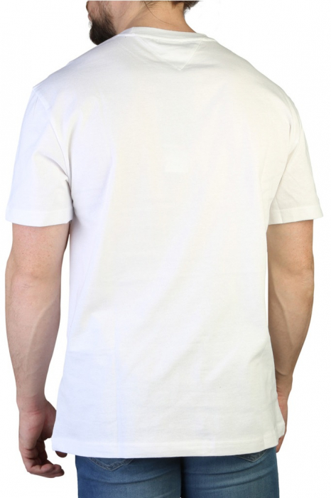 Tricou Barbati Tommy Hilfiger model DM0DM16406_ACI Bumbac 100% culoare Alb marime L [2]