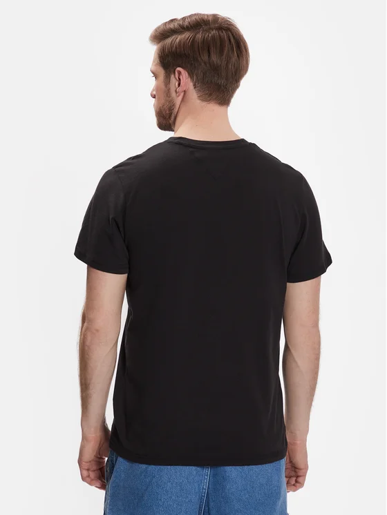 Tricou Barbati, Tommy Hilfiger, Negru, Logo, Bumbac, M [3]