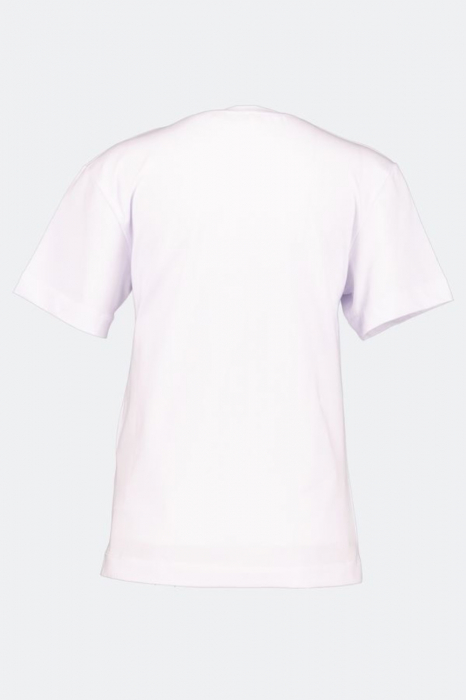 Tricou Dama, Kings & Clowns, Cu decolteu la baza gatului, Alb, Bumbac, L [2]