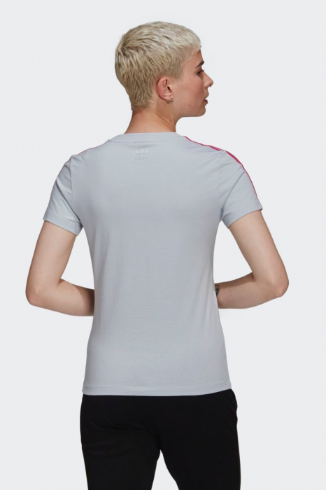 Tricou Dama, Adidas Originals, Gri albastrui, Bumbac [2]