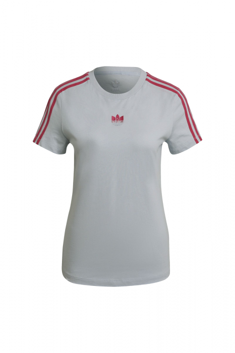 Tricou Dama, Adidas Originals, Gri albastrui, Bumbac [5]