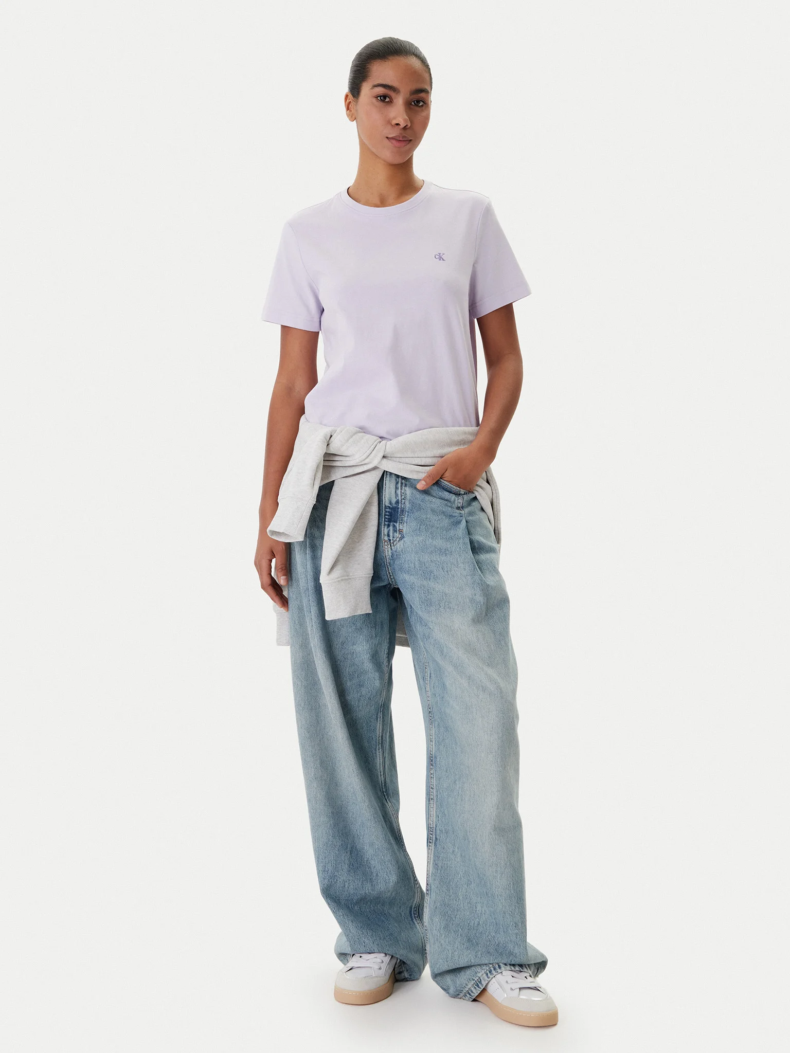 Tricou Dama, Calvin Klein, Bumbac, Mini Logo [4]
