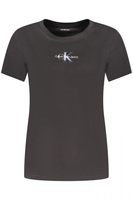 Tricou Dama, Calvin Klein Jeans, Logo, Negru, Slim Fit [1]