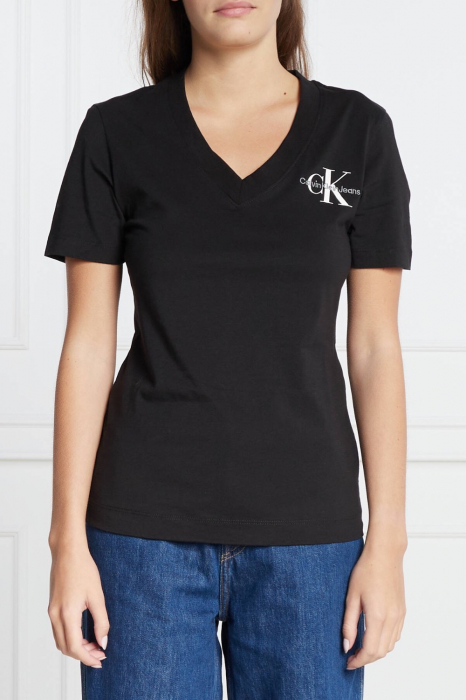 Tricou Dama, Calvin Klein Jeans, V-Neck, Bumbac [1]