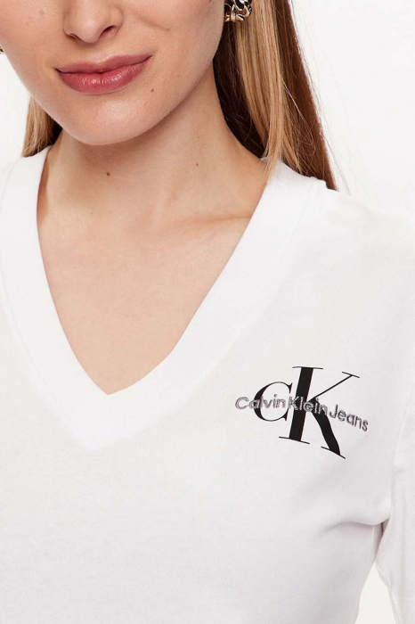 Tricou Dama, Calvin Klein Jeans, V-Neck, Bumbac [3]