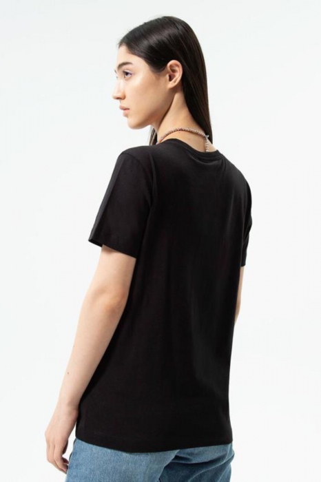 Tricou Dama, Champion, Bumbac, Logo, Negru [2]