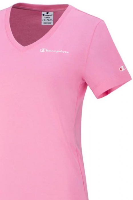 Tricou Dama, Champion, Decolteu in V, Roz, Bumbac, M [3]