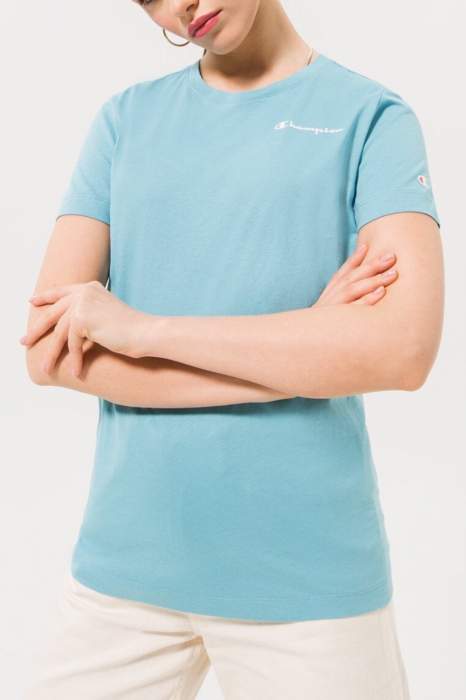 Tricou Dama, Champion, Micrologo, Albastru deschis, Bumbac [1]