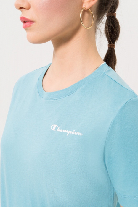 Tricou Dama, Champion, Micrologo, Albastru deschis, Bumbac [3]