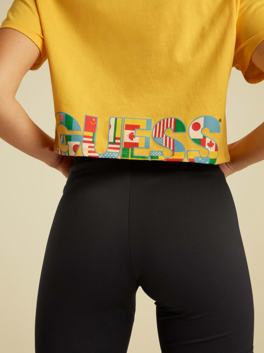 Tricou Top Dama, Guess, Galben, Bumbac 100% [5]