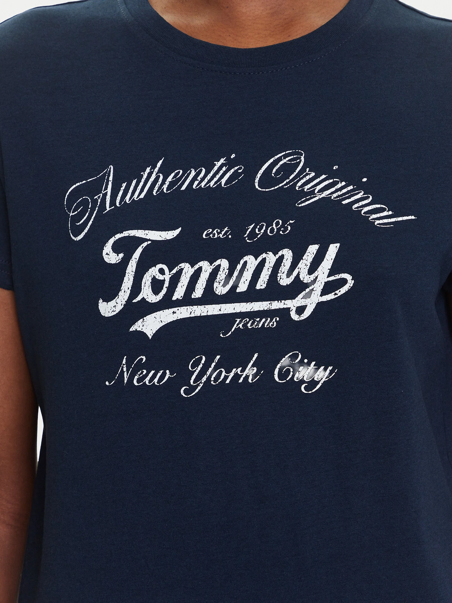 Tricou Dama, Tommy Jeans, Albastru Închis, Bumbac [6]
