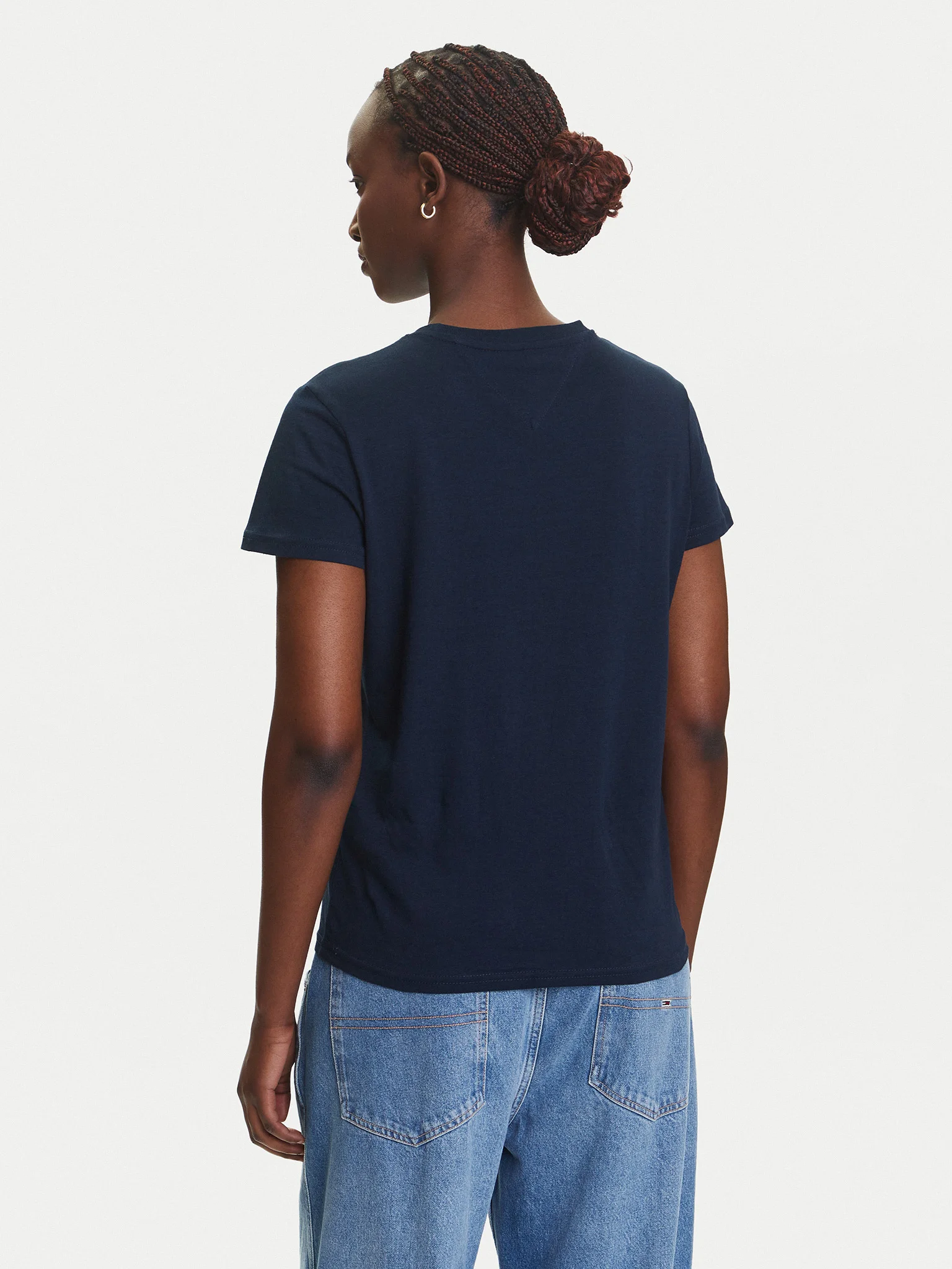 Tricou Dama, Tommy Jeans, Albastru Închis, Bumbac [3]