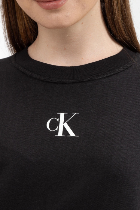 Tricou Dama, Logo, Calvin Klein Jeans, Negru, Bumbac [5]