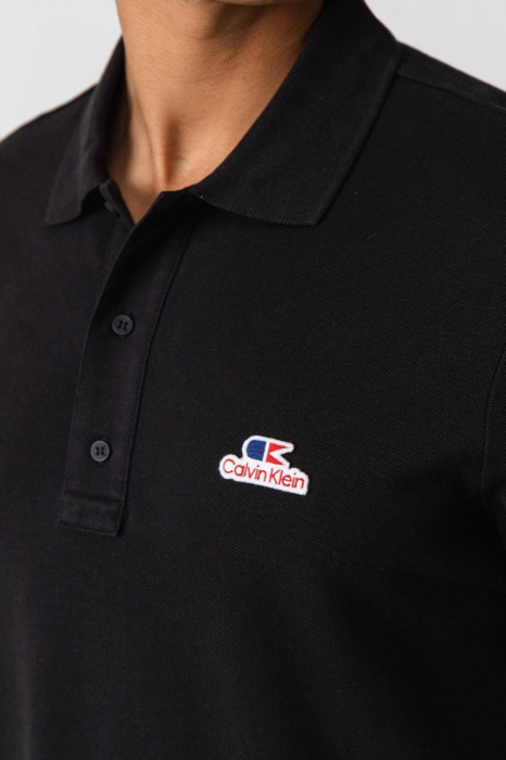 Tricou polo barbati, Calvin Klein, Bumbac, Logo Brodat [6]