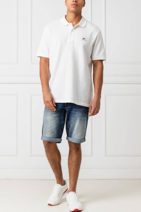 Tricou polo barbati, Calvin Klein, Bumbac, Logo Brodat [4]