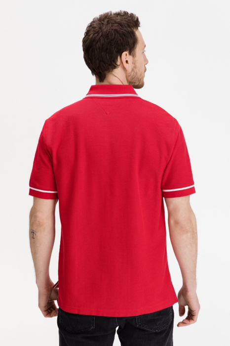 Tricou polo barbati, Tommy Hilfiger, Logo Brodat, Bumbac [3]