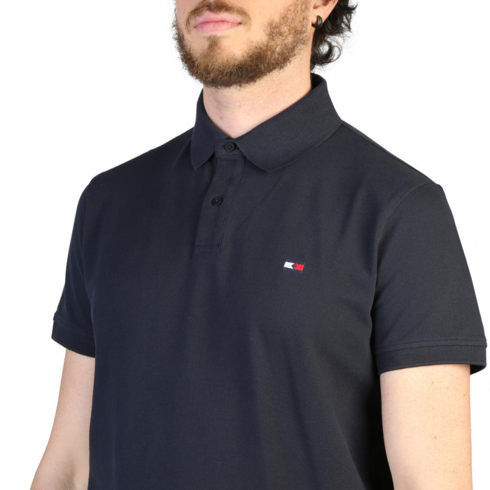 Tricou Polo Barbati, Tommy Hilfiger, Bumbac, Logo Brodat, Negru [3]