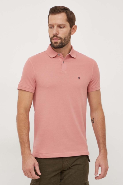 Tricou polo barbati, Tommy Hilfiger, Regular Fit, Roz Pal [2]