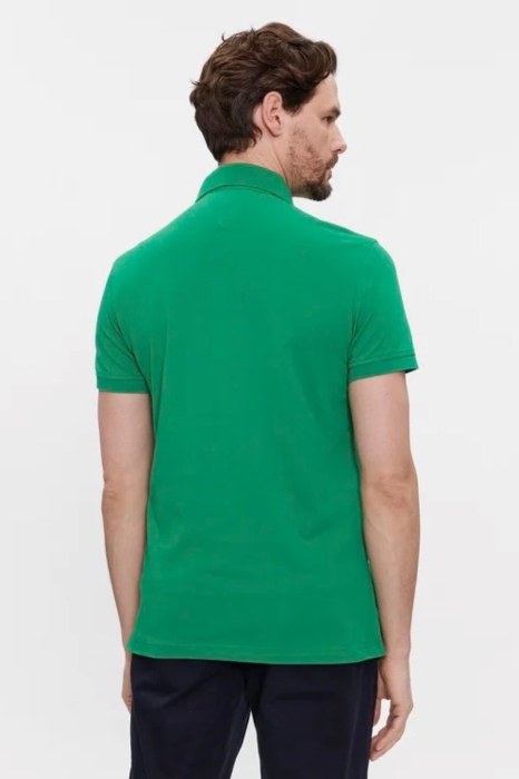 Tricou polo barbati, Tommy Hilfiger, Verde, Bumbac, Logo Brodat [3]