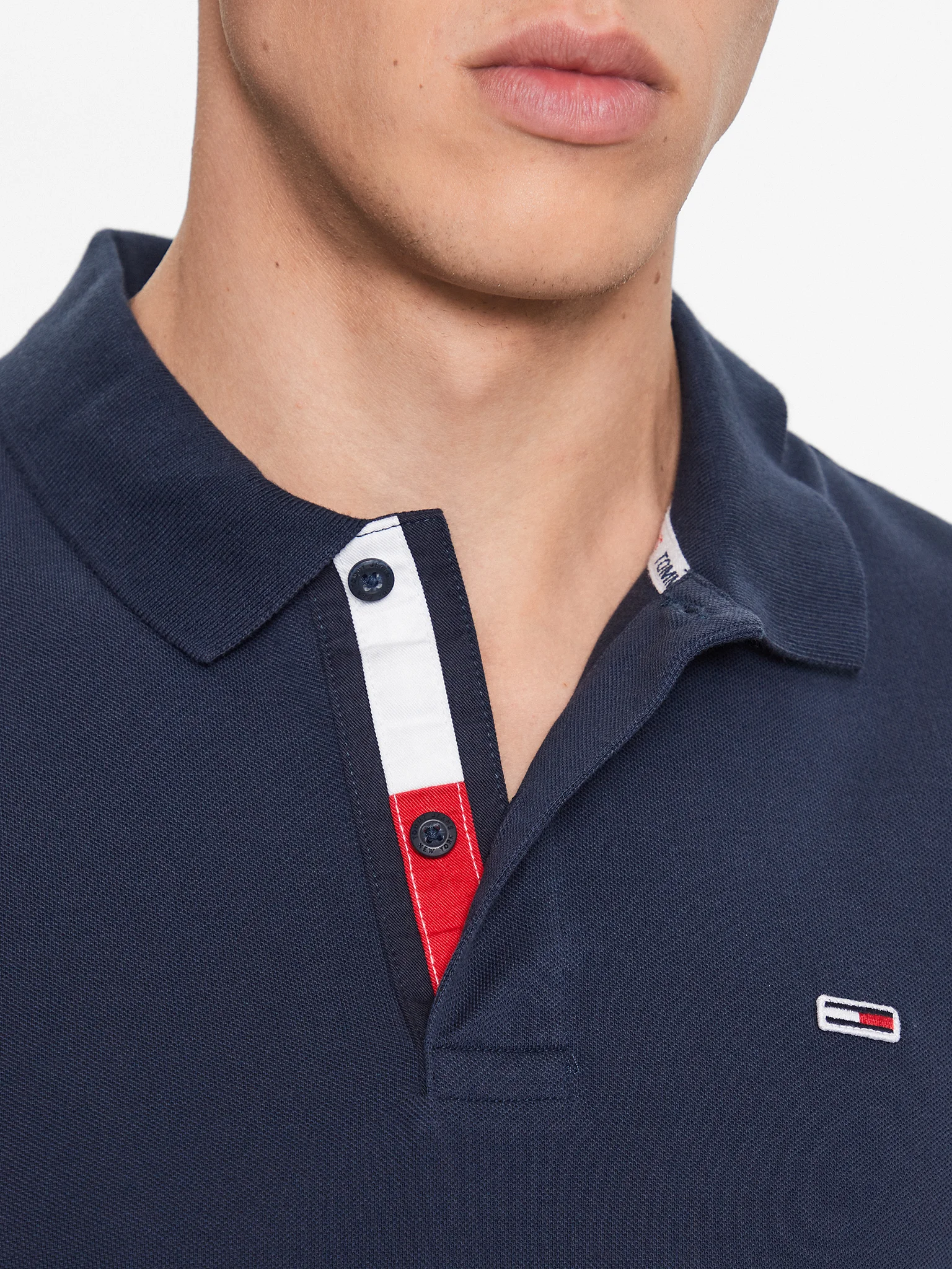 Tricou polo bărbați, Tommy Jeans, Bleumarin, Bumbac, Mini Logo [5]