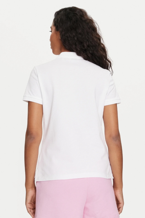 Tricou polo dama, Gant, Alb, Bumbac, Logo Brodat [3]