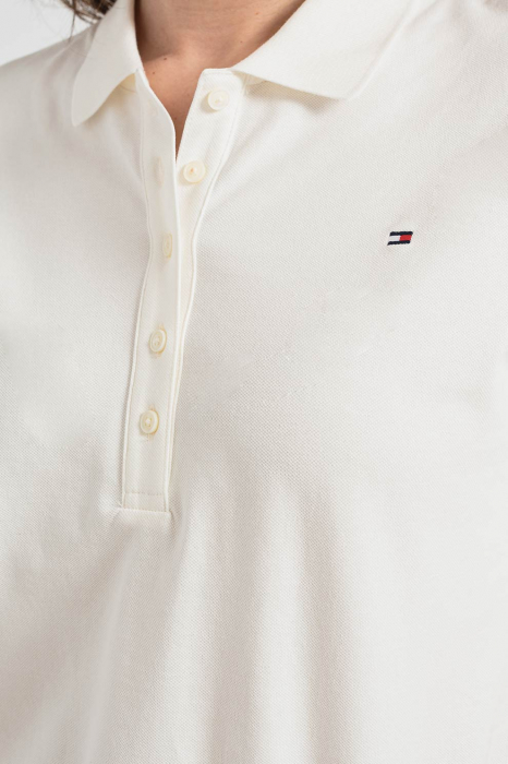 Tricou Polo Dama, Tommy Hilfiger, Alb, Bumbac [5]