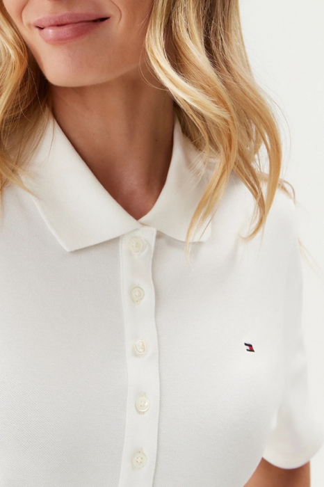 Tricou Polo Dama, Tommy Hilfiger, Alb, Bumbac [3]