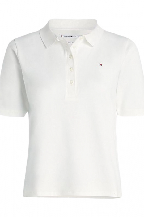 Tricou Polo Dama, Tommy Hilfiger, Alb, Bumbac [6]