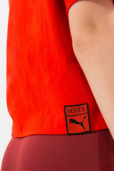 Tricou scurt dama, Puma x Vogue, Rosu, Bumbac, S [7]