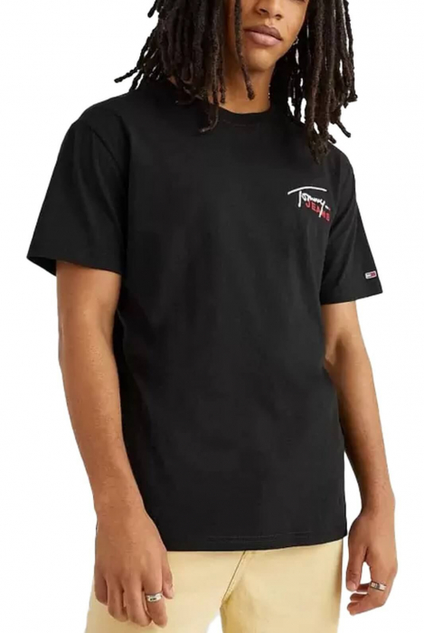 Tricou Bărbați, Tommy Hilfiger Jeans, Graphic Signature, Negru, L INTL [1]