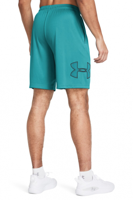Under Armour, Pantaloni scurți bărbați, Logo, Pentru antrenament Tech™, Albastru aquamarin [2]