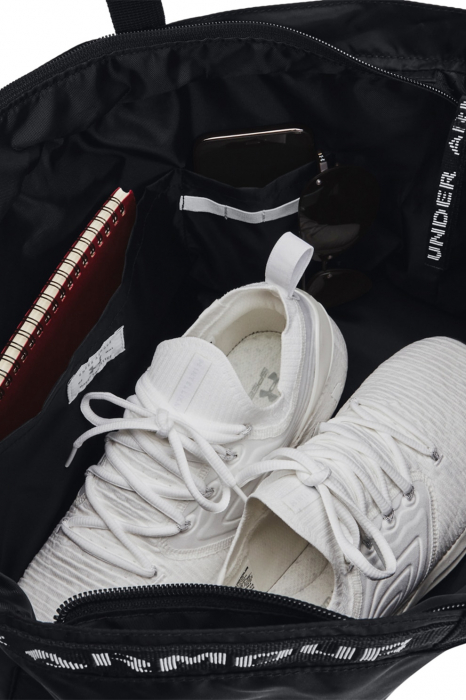 Under Armour, Geanta tote cu banda logo, Favorite, Negru [4]