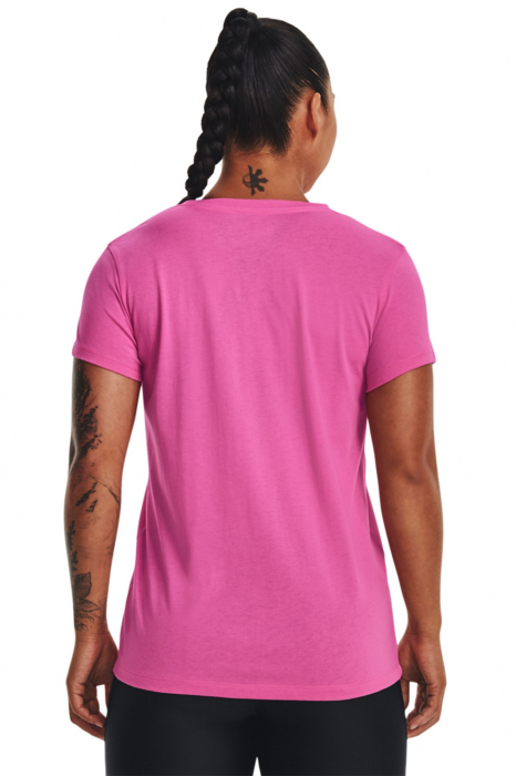 Under Armour, Tricou Dama, Cu imprimeu logo, Sportstyle Rival, Fucsia [2]