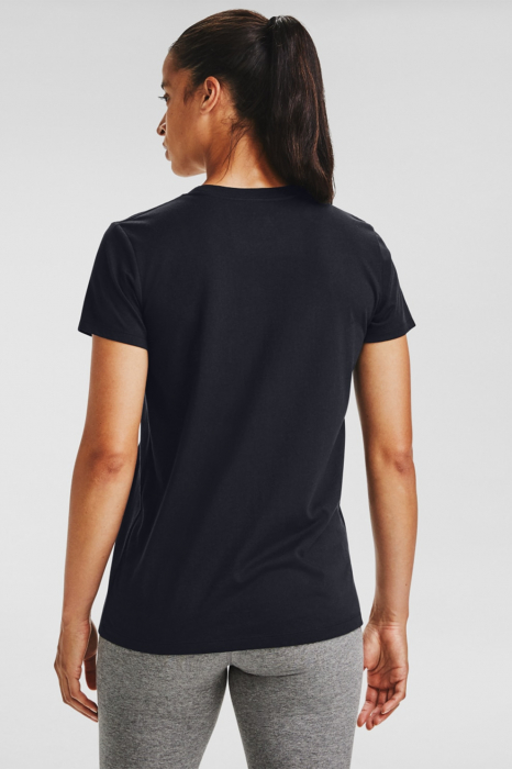 Under Armour, Tricou Dama, Cu imprimeu logo, Sportstyle Rival, Negru [2]
