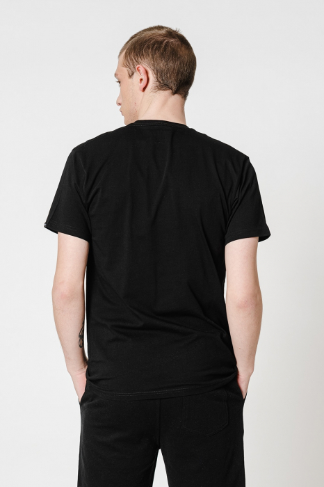 Vans, Tricou Bărbați, Regular fit, Din bumbac cu detaliu logo, Negru, M [2]