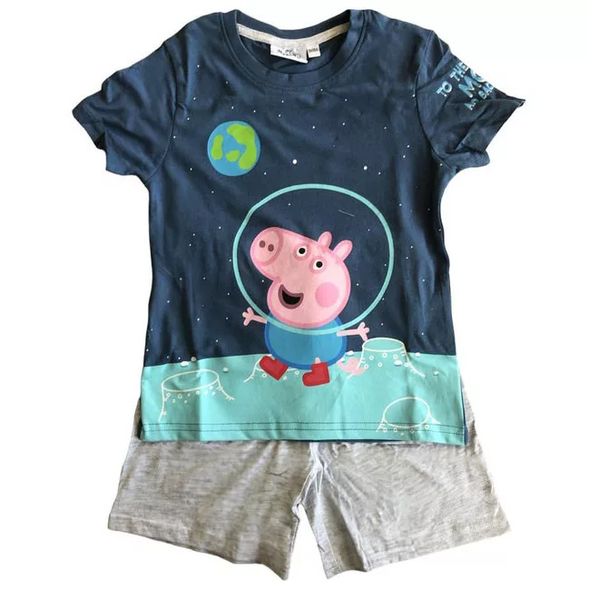 Pijamale scurte copii, Peppa Pig, Cu licență, Bumbac, 98-104 cm [1]