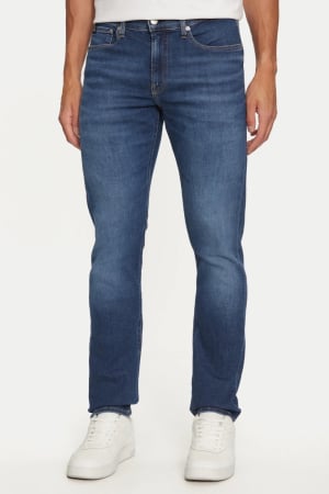 Blugi - Blugi Barbati, Calvin Klein Jeans, Albastru, Denim, Slim Fit