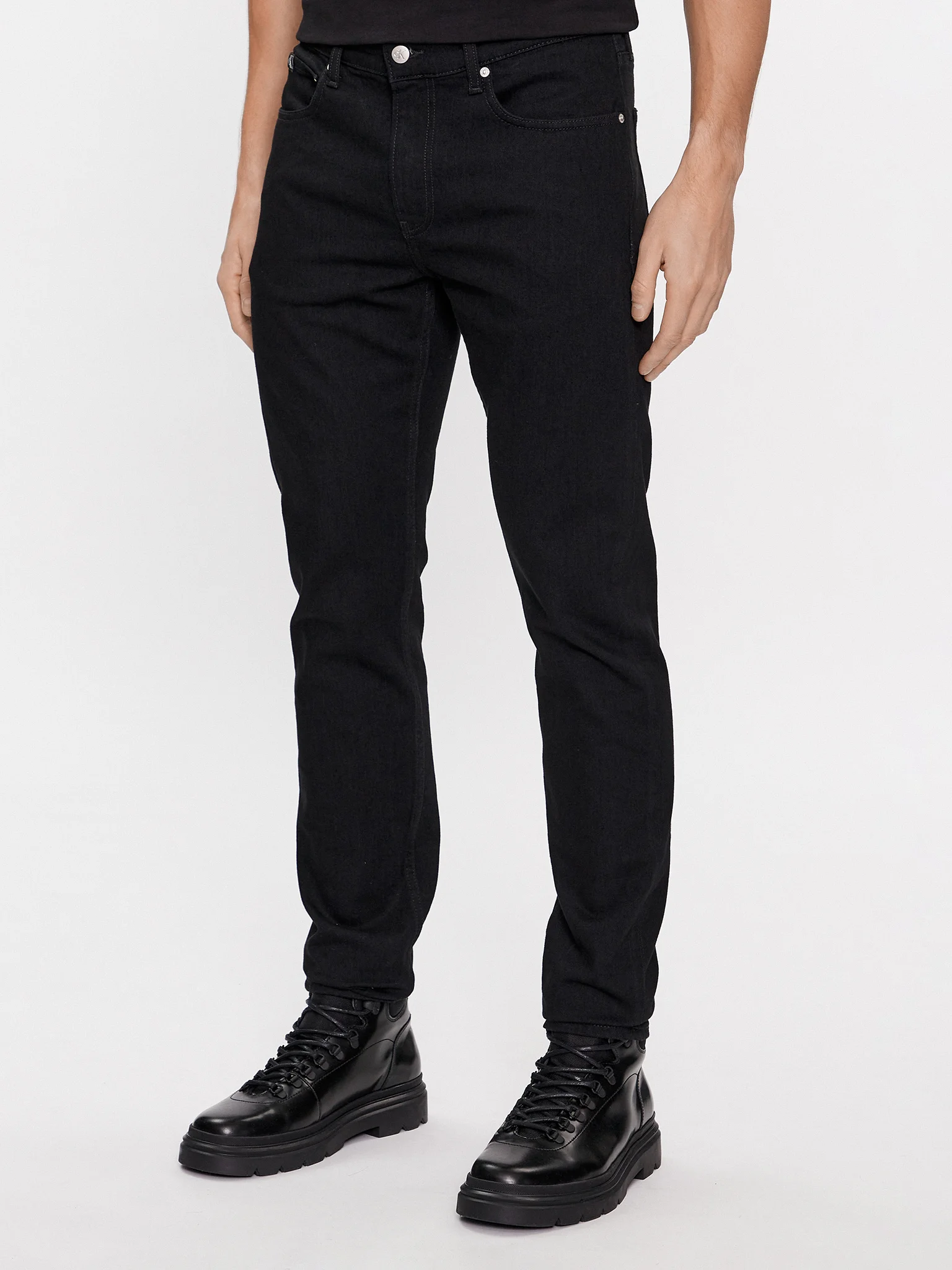 Barbati - Blugi Bărbați, Calvin Klein Jeans, Negru