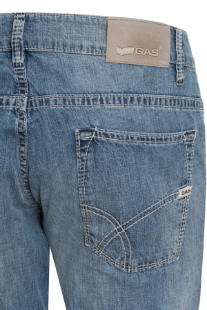 Blugi Barbati, Gas, Albastru deschis, Bumbac, W32/L32 [2]